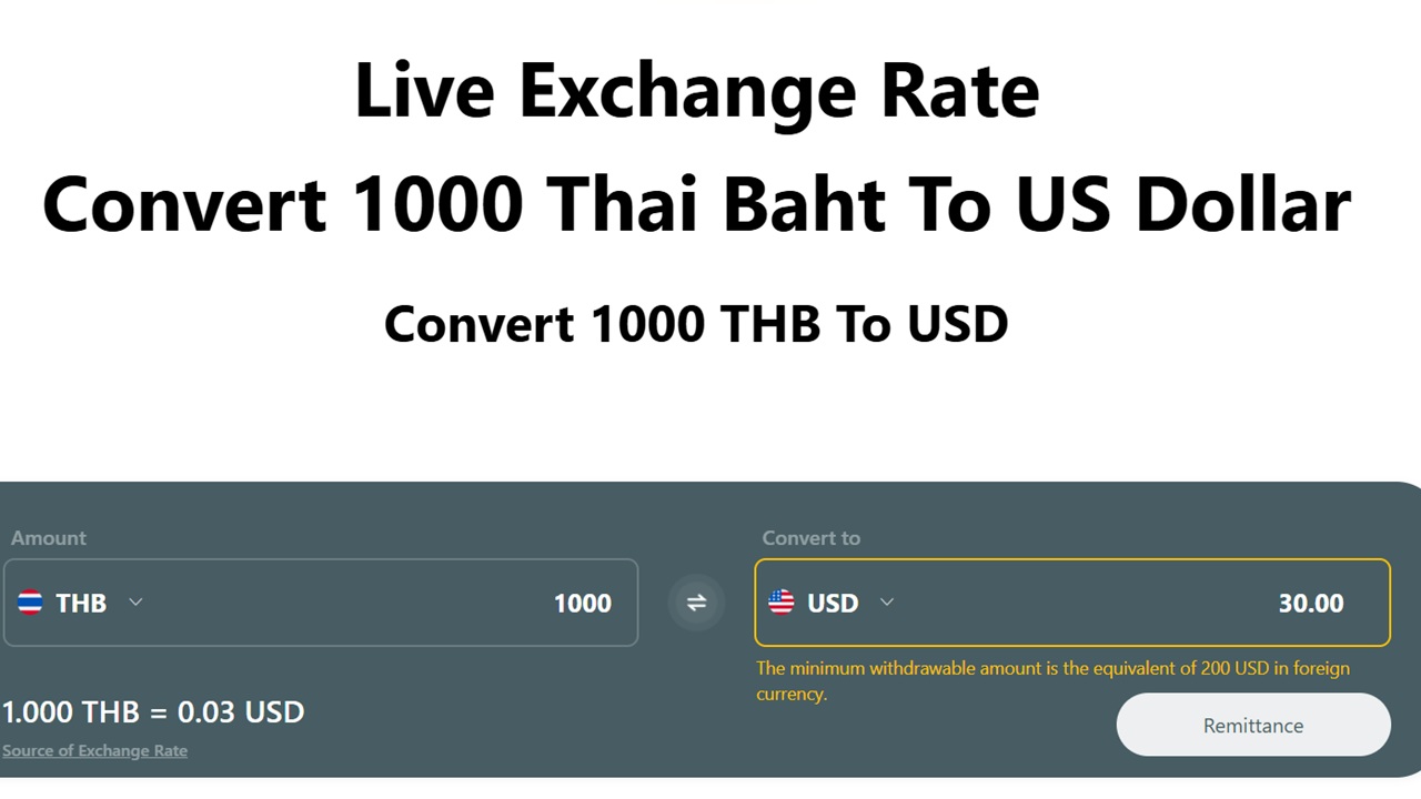A Closer Look at BiyaPay’s THB to USD Live Exchange Rates